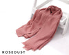 Rosedust Turkish Viscose Hijab close-up of smooth Turkish viscose texture.