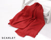 Scarlet Turkish Viscose Hijab close-up of smooth Turkish viscose texture.