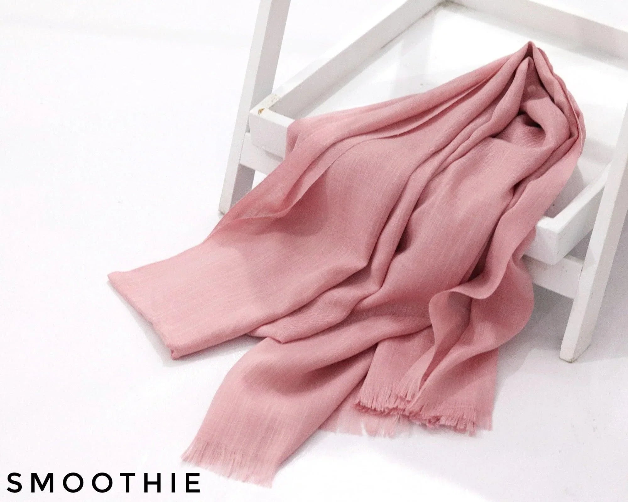 Smoothie Turkish Viscose Hijab close-up of smooth Turkish viscose texture.